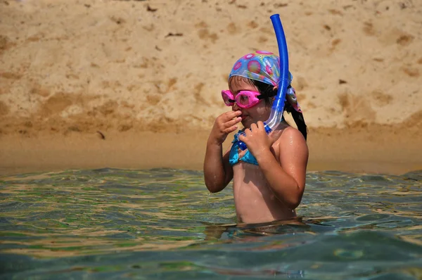 Snorkeling lány — Stock Fotó