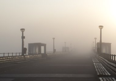 Deal Pier Morning Mist clipart