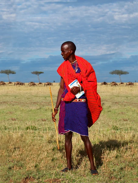 Guia Maasai — Fotografia de Stock