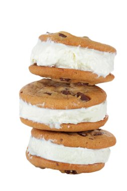 Chocolate Chip Cookie Ice Cream Sandwich clipart