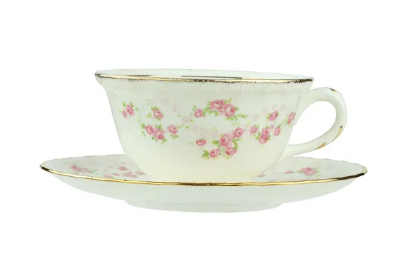 Antique Tea Cup and Saucer Royalty Free Stock Photos