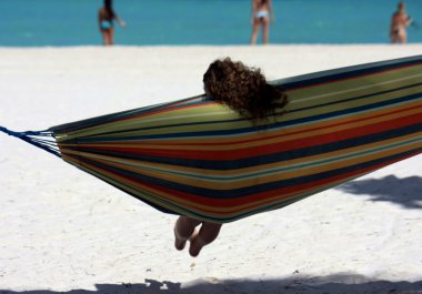 Hammock on Beach clipart