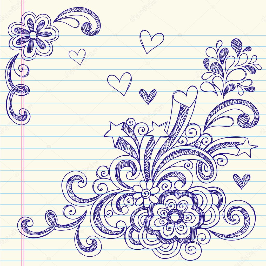 Sketchy Back to School Notebook Doodles