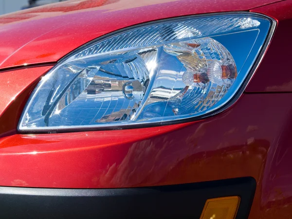 stock image Close Up of a New Car Headlight