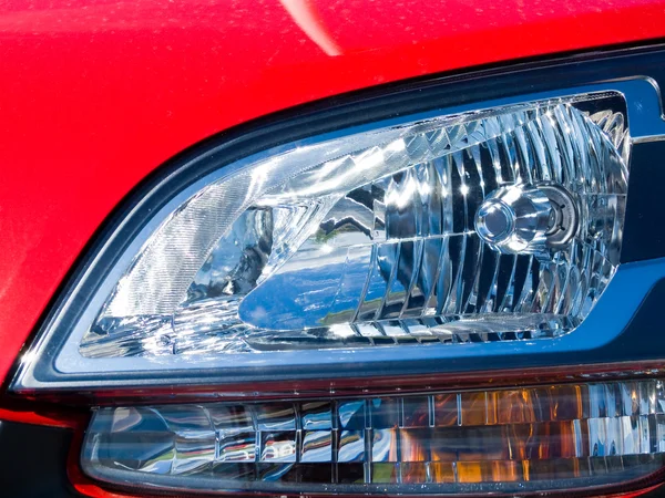 stock image Close Up of a New Car Headlight