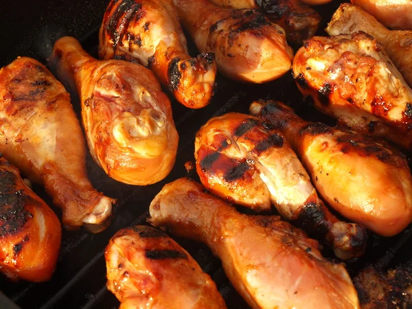 Pollo a la Parrilla Fresco Cocina en la Parrilla —  Fotos de Stock
