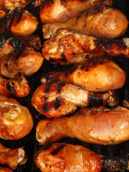 Fresh Grilled Chicken Cooking on the Barbecue — Stock Photo, Image