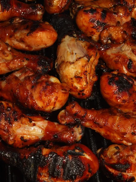 Főzés a grill friss sült csirke — Stock Fotó