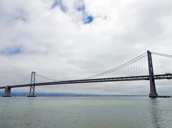 San Francisco Bay Bridge on a Cloudy Day — Stock Photo, Image