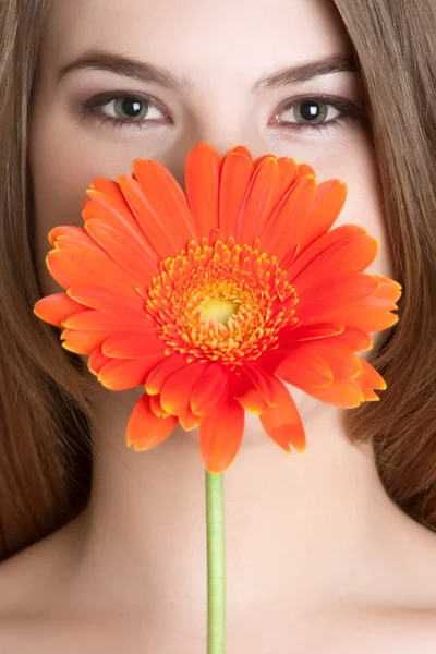 Mujer flor — Foto de Stock