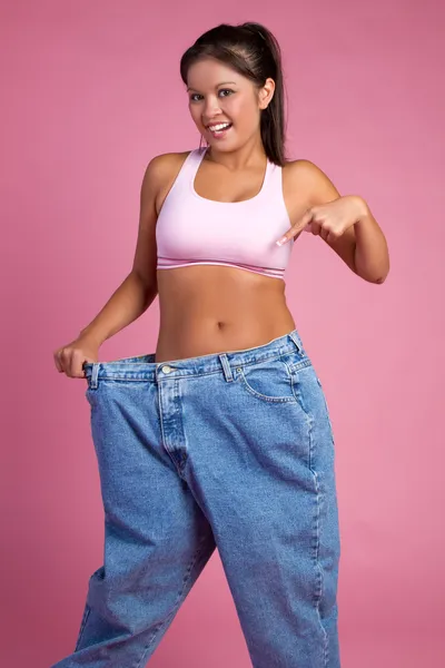 Weight Loss Woman Stock Photo