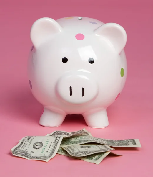 Piggy bankgeld — Stockfoto