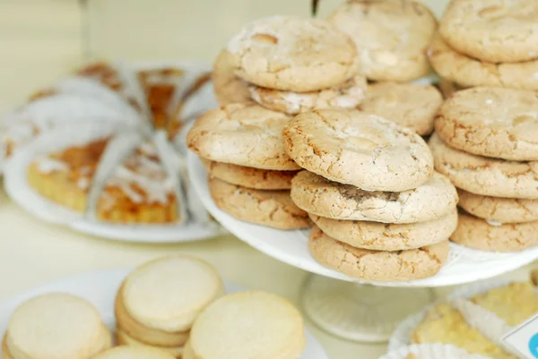 Bademli kurabiyeleri çok sığ dof — Stok fotoğraf