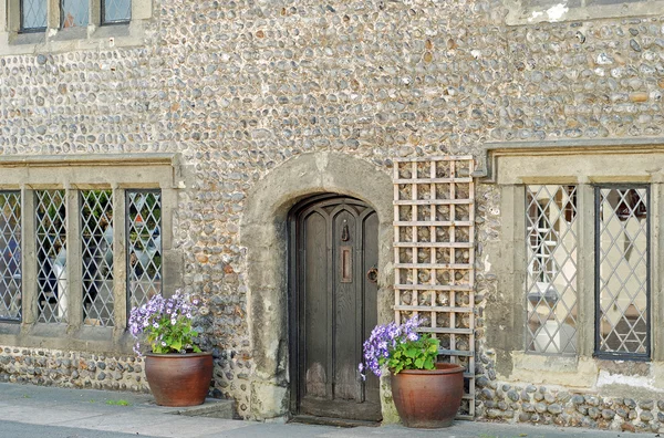 Old shop doorway Inglaterra — Fotografia de Stock