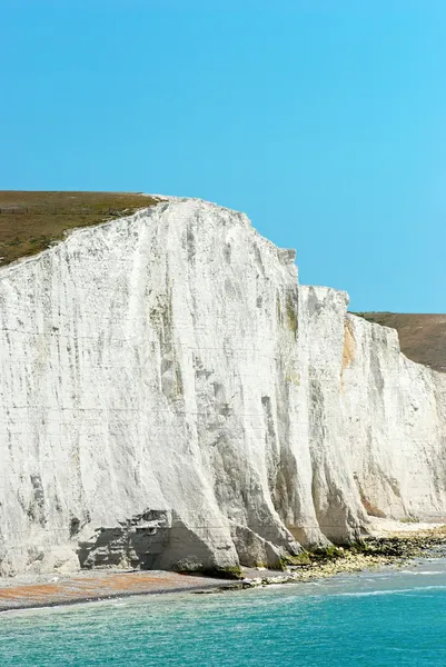 Closeup krijt klif zeven zusters Engeland — Stockfoto