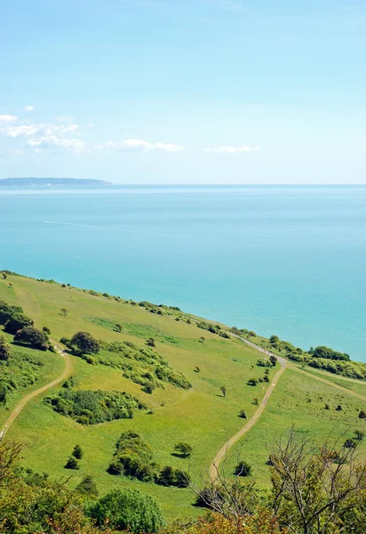 Uitzicht vanaf beachy head eastbourne Engeland — Stockfoto
