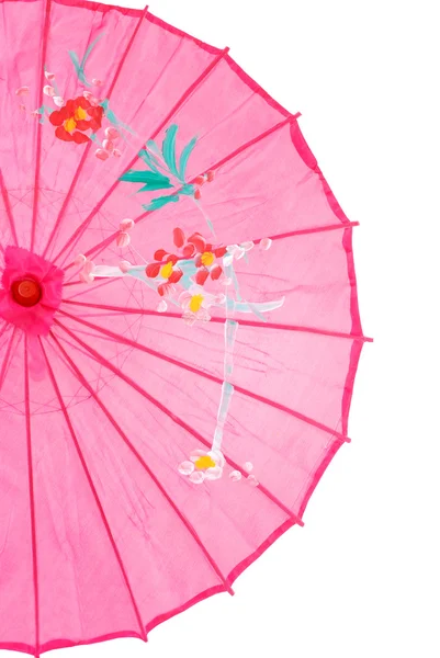 Nahaufnahme rosa asiatischen Regenschirm — Stockfoto