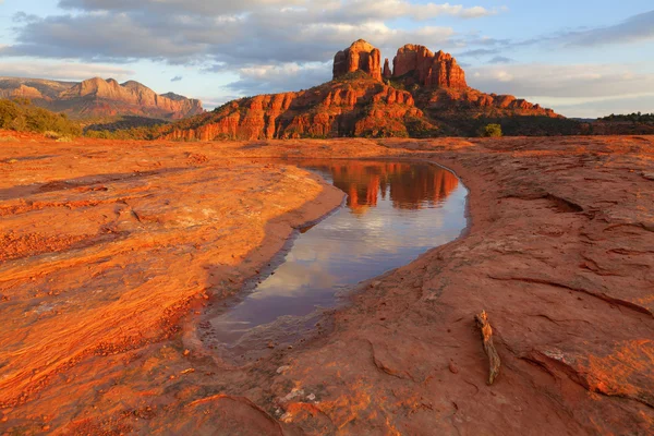 Cathedral Rock Reflection — Stock Photo, Image