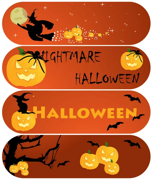 Halloween banners — Stock Vector