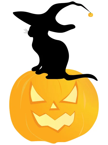 Halloween Cat — Stock Vector