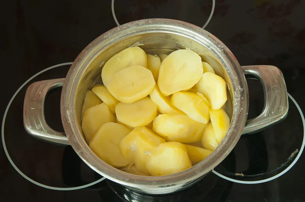 Boiling Potatoes — Stock Photo, Image