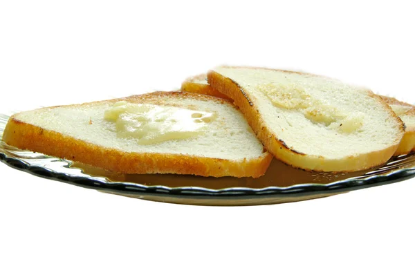 Två bitar av rostat bröd — Stockfoto