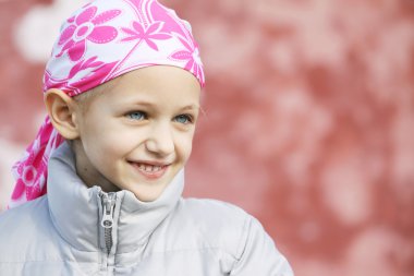 Child with cancer clipart