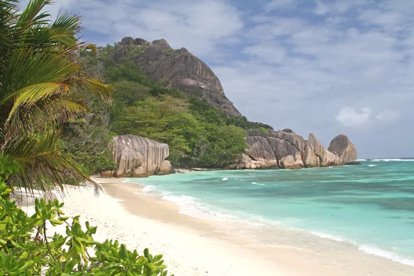 Source D 'Argent beach, Seychelles — стоковое фото
