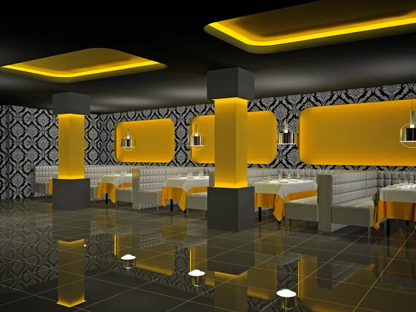 Cafenea interior 3D — Fotografie, imagine de stoc
