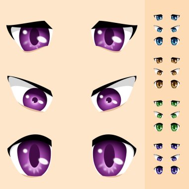 Eyes of animals clipart