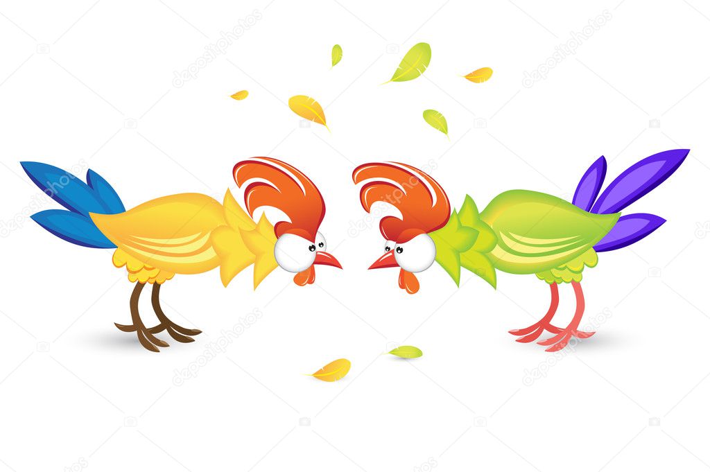 Rooster Or Game Birds Cockfighting Stock Vector Image By ©dvargg 5647536 7519