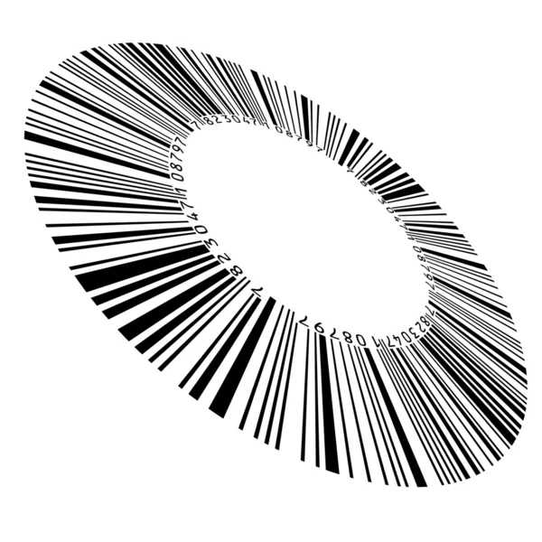 Code à barres circulaire — Image vectorielle