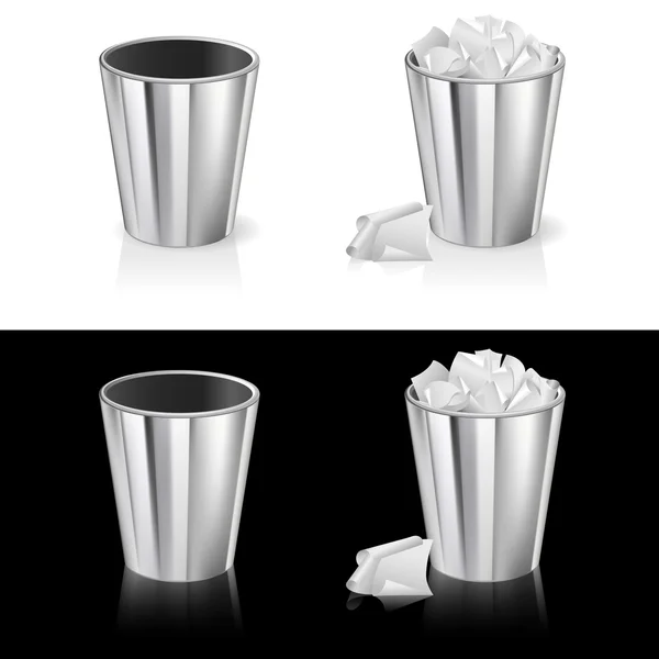 Set of garbage can — Stock Photo, Image