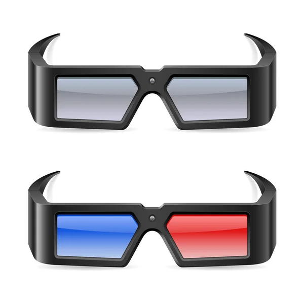 Kacamata 3D bioskop - Stok Vektor