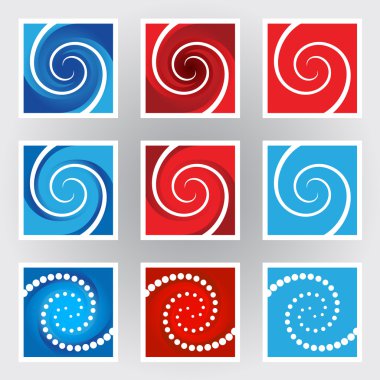 Swirl symbols clipart
