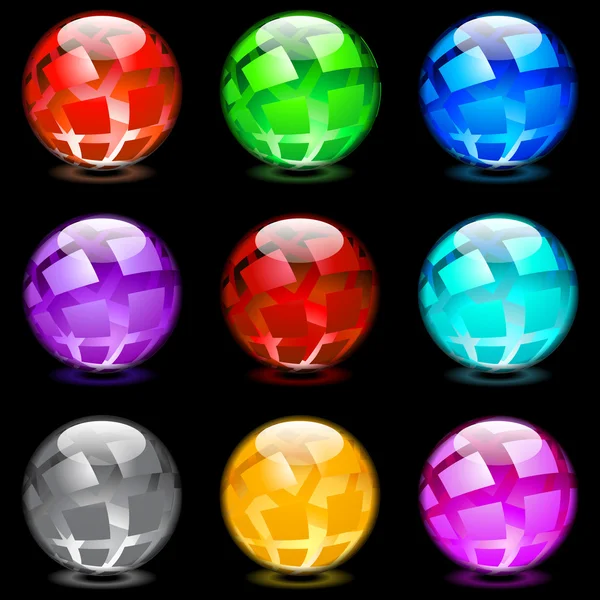 Sphères brillantes — Image vectorielle