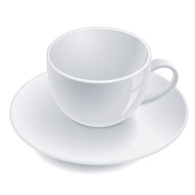 Empty teacup clipart