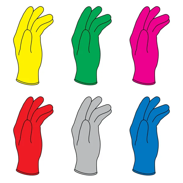 Гумові рукавички — стоковий вектор