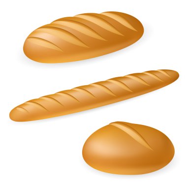 Three realistic bread