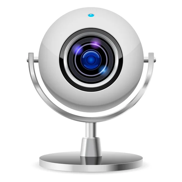 Webcam realistica del computer — Vettoriale Stock
