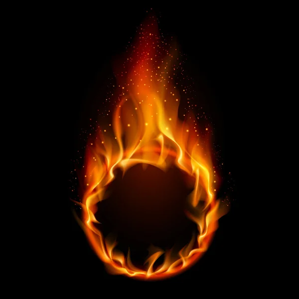 Ring van vuur — Stockvector