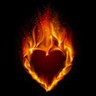 Heart in Fire clipart