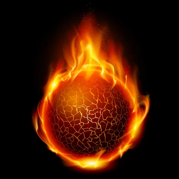Fire ball — Stock Vector
