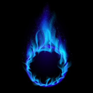 Blue ring of Fire clipart