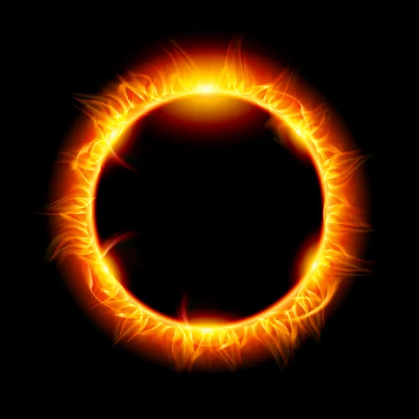 Eclipse solar — Vetor de Stock