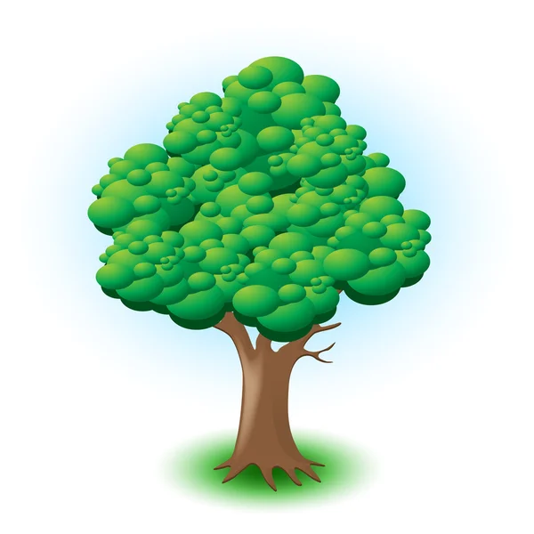 Big tree — Stock Vector