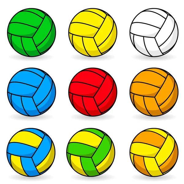 Cartoon volleyboll — Stock vektor