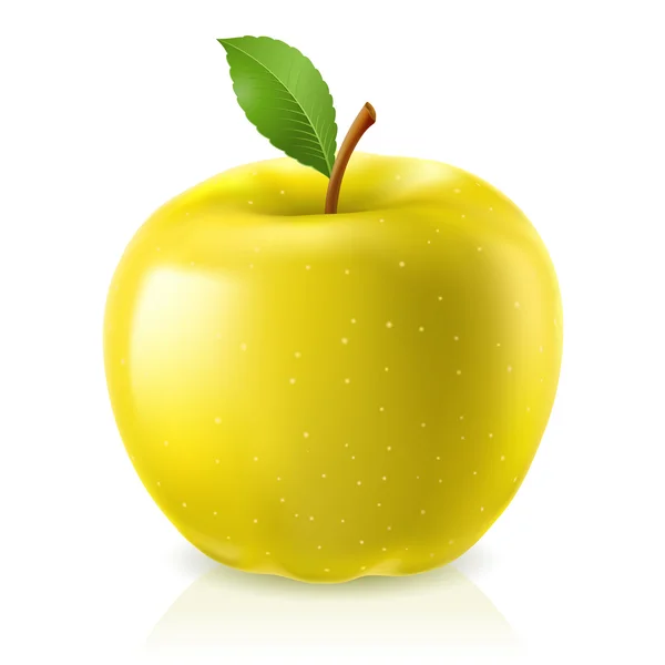 Manzana amarilla — Archivo Imágenes Vectoriales