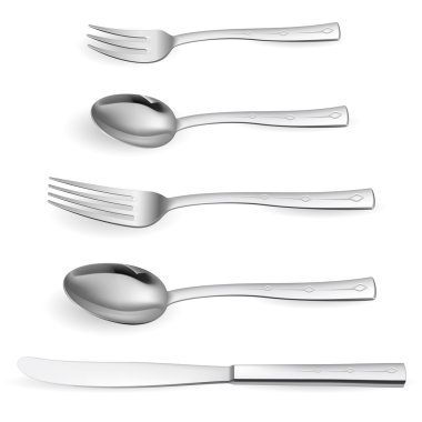 Realistic cutlery clipart