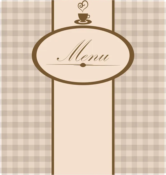 Carte de menu — Image vectorielle